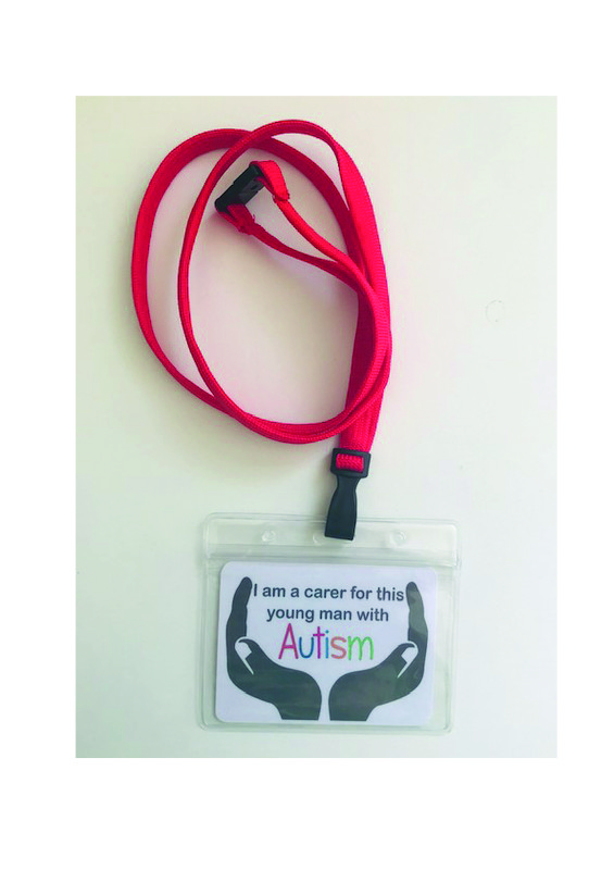 Carer Lanyard - YOUNG MAN WITH AUTISM